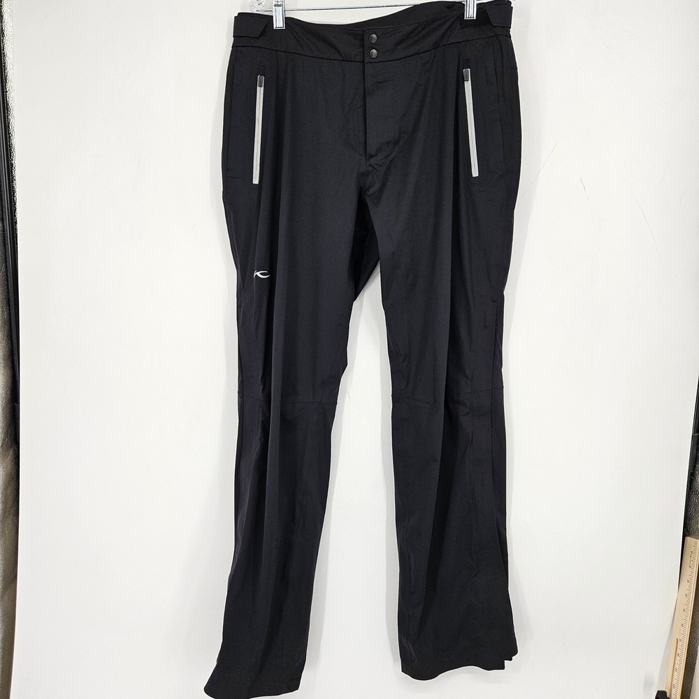 KJUS Gemini Golf Rain Pants Mens 52 L Waterproof Windproof Black MG20-H08